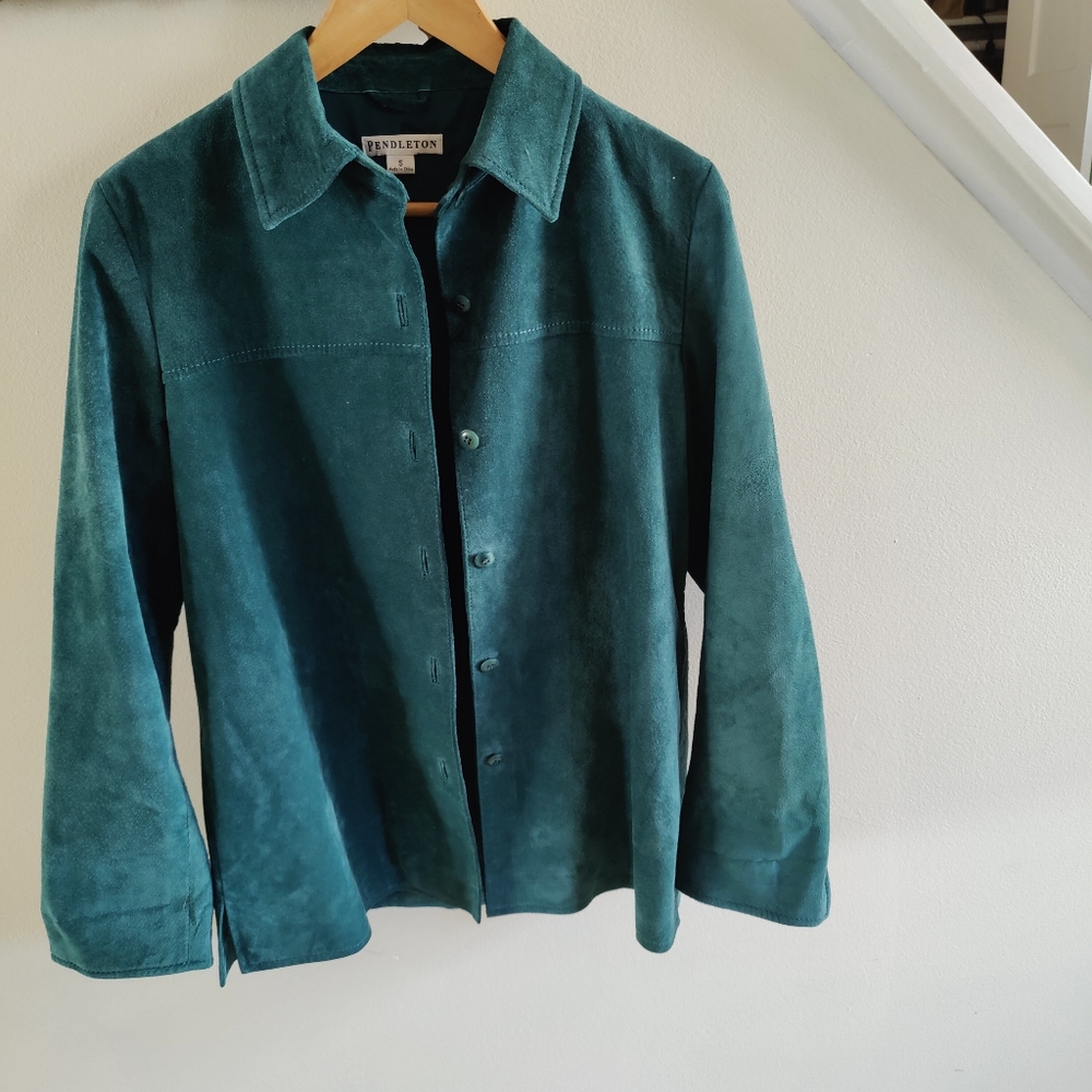 Pendleton Turquoise Suede Jacket